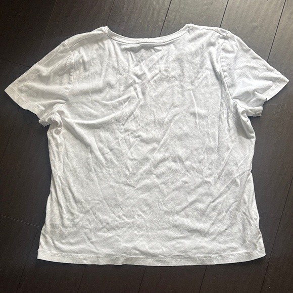Jones New York White Short Sleeve Tee - Picture 3 of 3